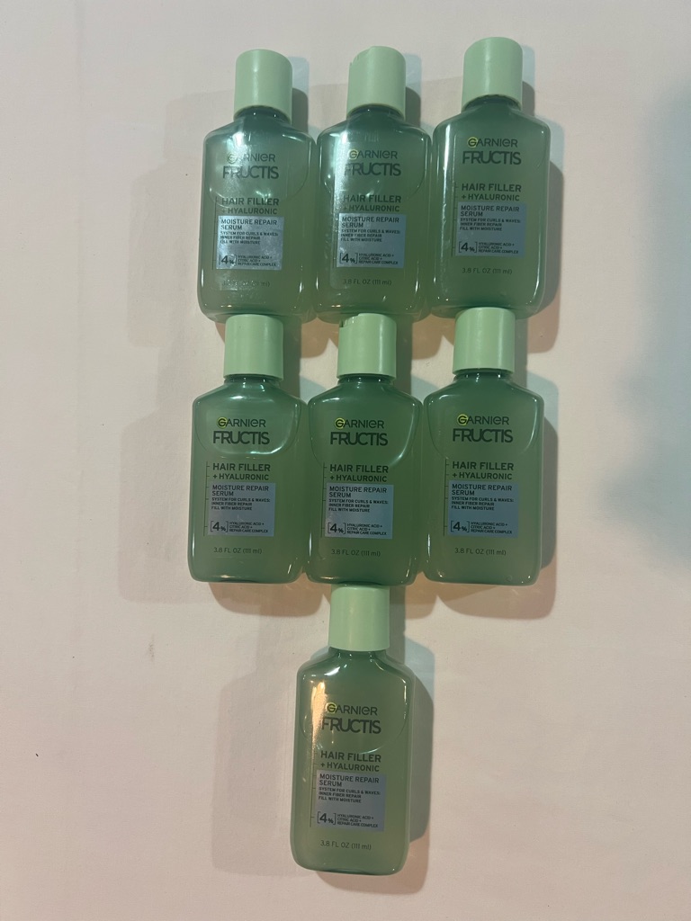 Garnier Fructis Green Hair Filler Serum Bottles